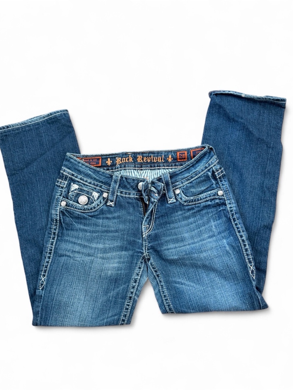 Rock Revival Women's Medium Wash Blue Skinny Jeans